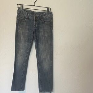 Express Women's Straight Leg Jeans in Blue